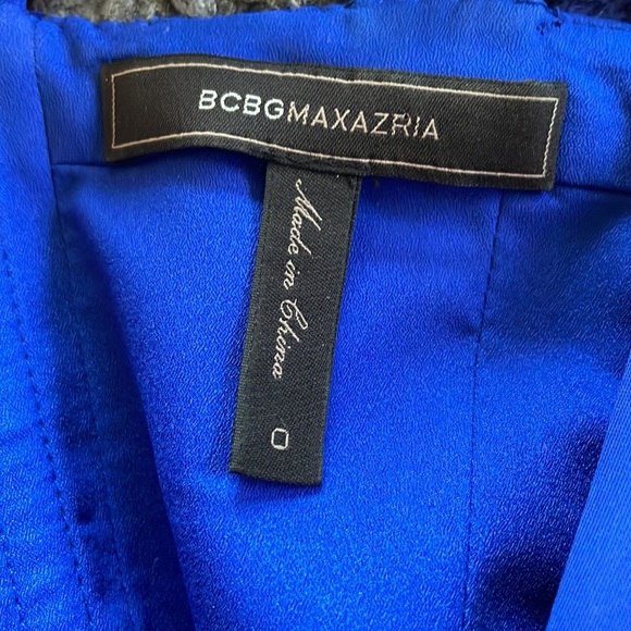 BCBG maxazria bright blue cutout dress - Picture 6 of 7